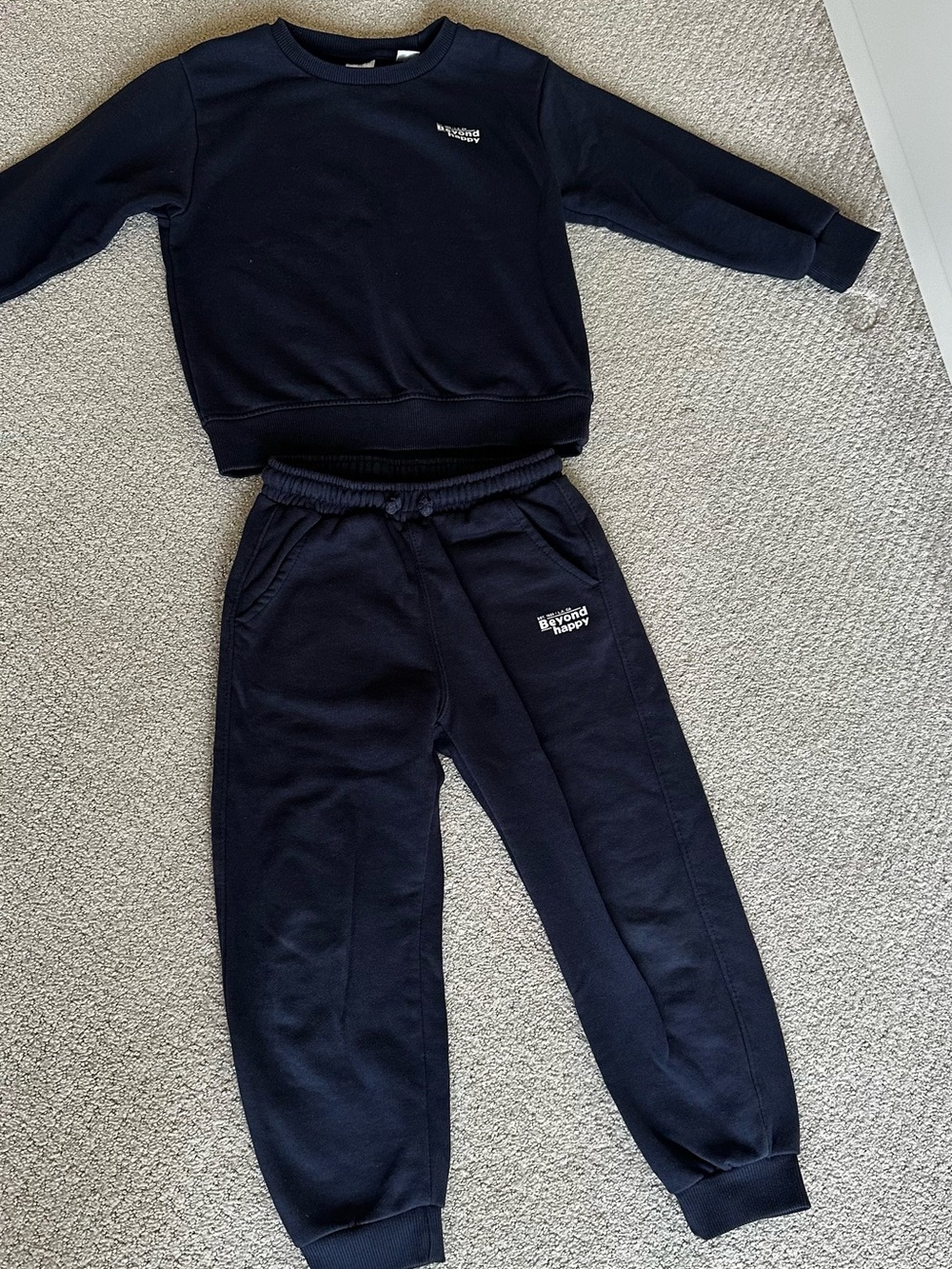 Kids Navy Sweatpants - ZARA